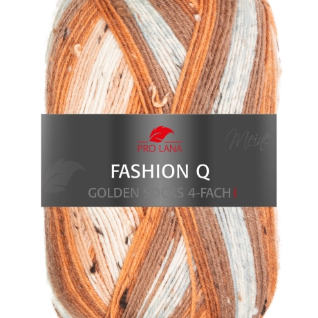 PRO LANA Fashion Q, 6-fädige Sockenwolle Tweed, Fb. 620