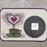Kaffee mit Herz - 16,0 x 17,2 cm