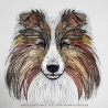 Shetland Sheepdog / Sheltie - 15.76 x 16.68 cm