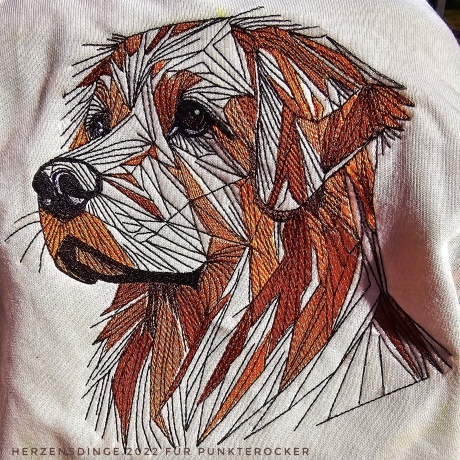 Golden Retriever - 13.77 x 13.60 cm