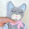 ITH Stickdatei Katze Kimba Schmusetuch 18x30cm
