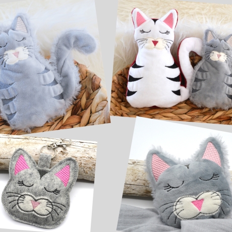 Stickdatei Katze ITH Schmusetier XL SET