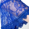 Festliches Bolero-Spitzen-Seiden-Jäckchen, , 36-38, blau, neu