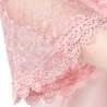 Festliches Bolero-Spitzen-Seiden-Jäckchen, , 36-38, pink