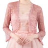 Festliches Bolero-Spitzen-Seiden-Jäckchen, , 36-38, pink