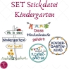 Stickdatei Kindergarten Kindergartenkind SET