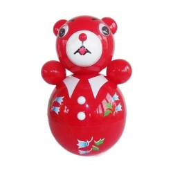 Musik-Wackelpuppe Bär mit Glöckchen, 30 (!) cm, rot