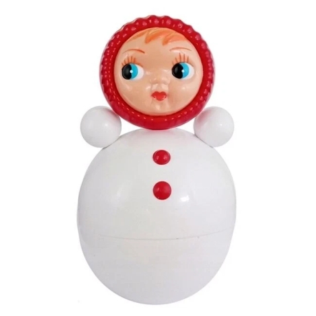 Musik-Wackelpuppe Mädchenr mit Glöckchen, 15 cm, weiß