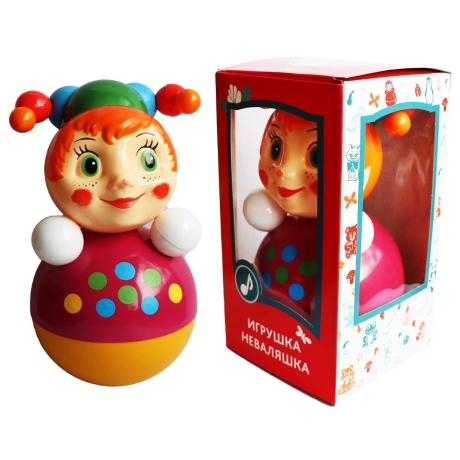 Musik-Wackelpuppe Clown mit Glöckchen, 22 cm, bunt