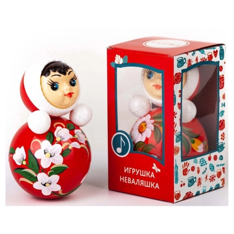 Musik-Wackelpuppe Mädchen mit Glöckchen, 15 cm, bunt