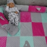 Krabbeldecke,  Patchwork, Kuscheldecke, Tagesdecke,