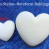 Herz-Steine Gipsstein selber verzieren Rohling Deko-Stein 10x9 cm