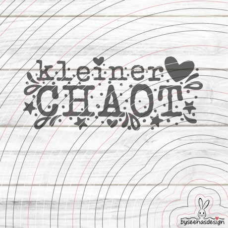 kleiner Chaot Plotterdatei SVG DXF 