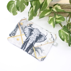 Etui Täschchen Organizer Elefant Zebra Schwarz Weiß kleine Tasche Etui Täschchen Organizer Elefant Zebra Schwarz Weiß kleine Tasche