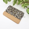 Etui Täschchen Organizer Leoprint Schwarz Braun Geschenkidee