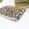 Etui Täschchen Organizer Leoprint Schwarz Braun Geschenkidee