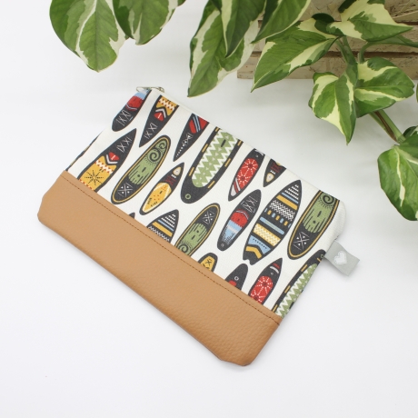 Etui Täschchen Organizer Surfing Urlaub Bunt Geschenkidee