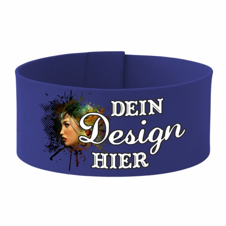 Klett-Armbinde 5 cm Höhe personalisiert mit deinem Wunschmotiv
