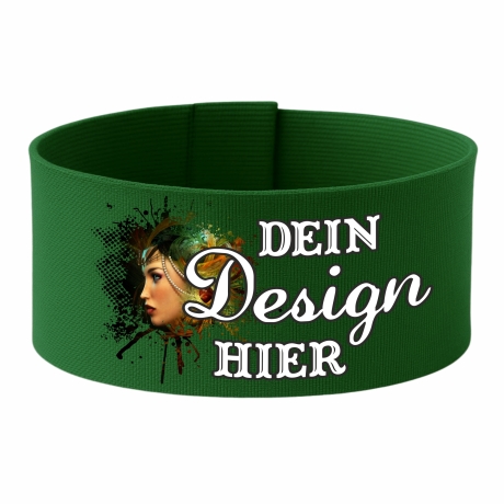 Klett-Armbinde 5 cm Höhe personalisiert mit deinem Wunschmotiv