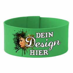 Klett-Armbinde 5 cm Höhe personalisiert mit deinem Wunschmotiv