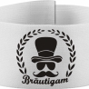 Klett-Armbinde 10 cm Höhe bedruckt mit BRÄUTIGAM (Kranz)