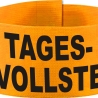 Klett-Armbinde 10 cm Höhe bedruckt mit TAGESVOLLSTE