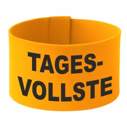 Klett-Armbinde 10 cm Höhe bedruckt mit TAGESVOLLSTE