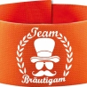 Klett-Armbinde 10 cm Höhe bedruckt mit TEAM BRÄUTIGAM