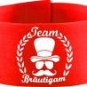 Klett-Armbinde 10 cm Höhe bedruckt mit TEAM BRÄUTIGAM