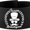 Klett-Armbinde 10 cm Höhe bedruckt mit TEAM BRÄUTIGAM