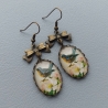 Ohrhänger mit Vögel Vintage-Stil