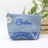 Universal-/Kosmetiktasche bestickt Gedöns Handmade Unikat