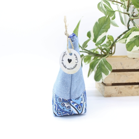 Universal-/Kosmetiktasche bestickt Gedöns Handmade Unikat