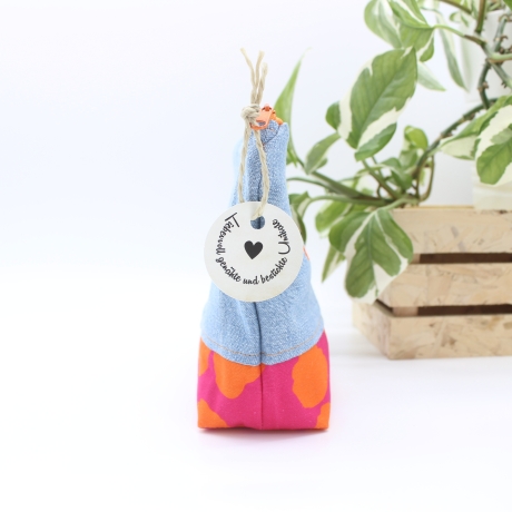 Universal-/Kosmetiktasche bestickt Glückstasche Handmade Unikat