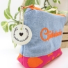 Universal-/Kosmetiktasche bestickt Glückstasche Handmade Unikat