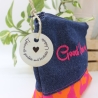 Universal-/Kosmetiktasche bestickt Good Vibes only Handmade
