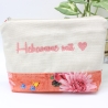 Universal-/Kosmetiktasche bestickt Hebamme mit ♥ Geschenkidee