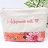 Universal-/Kosmetiktasche bestickt Hebamme mit ♥ Geschenkidee