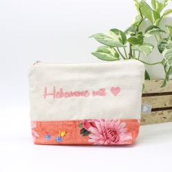 Universal-/Kosmetiktasche bestickt Hebamme mit ♥ Geschenkidee Universal-/Kosmetiktasche bestickt Hebamme mit ♥ Geschenkidee