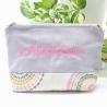 Universal-/Kosmetiktasche bestickt Mädelskram Geschenkidee
