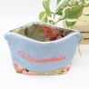 Universal-/Kosmetiktasche bestickt Reiseapotheke Blumen Handmade
