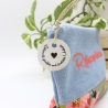 Universal-/Kosmetiktasche bestickt Reiseapotheke Blumen Handmade