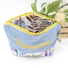 Universal-/Kosmetiktasche bestickt Reiseapotheke Palmen Handmade