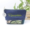 Universal-/Kosmetiktasche bestickt Reiseapotheke Palmen Handmade