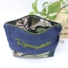 Universal-/Kosmetiktasche bestickt Reiseapotheke Palmen Handmade