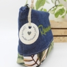 Universal-/Kosmetiktasche bestickt Reiseapotheke Palmen Handmade