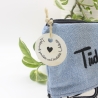Universal-/Kosmetiktasche bestickt Tüddelkram Handmade Unikat