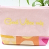 Bestickte Universaltasche Rosa „Good Vibes only“ Handmade genäht
