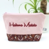 Bestickte Universaltasche Rosa „Hakuna Matata“ Handmade genäht