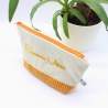 Bestickte Universaltasche Beige „Summer Vibes“ Handmade Unikat